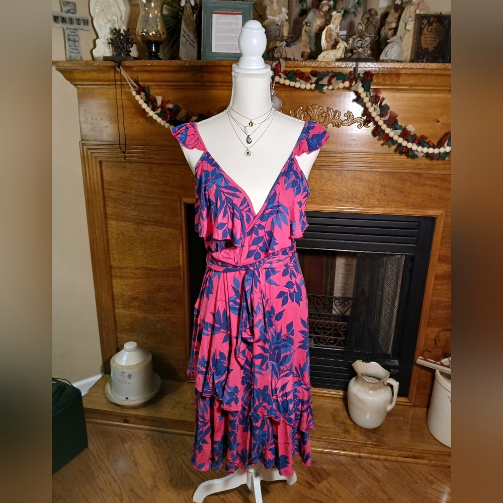 SOFIA JEANS By SOFIA VERGARA Faux Tiered Wrap Dress